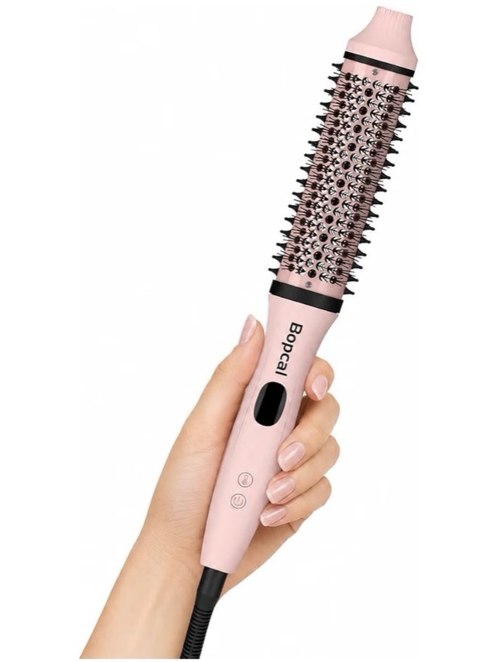 Travel Hot Brush for Volume & Curls, Ionic Ceramic Styling, 6 Heat Settings 250°